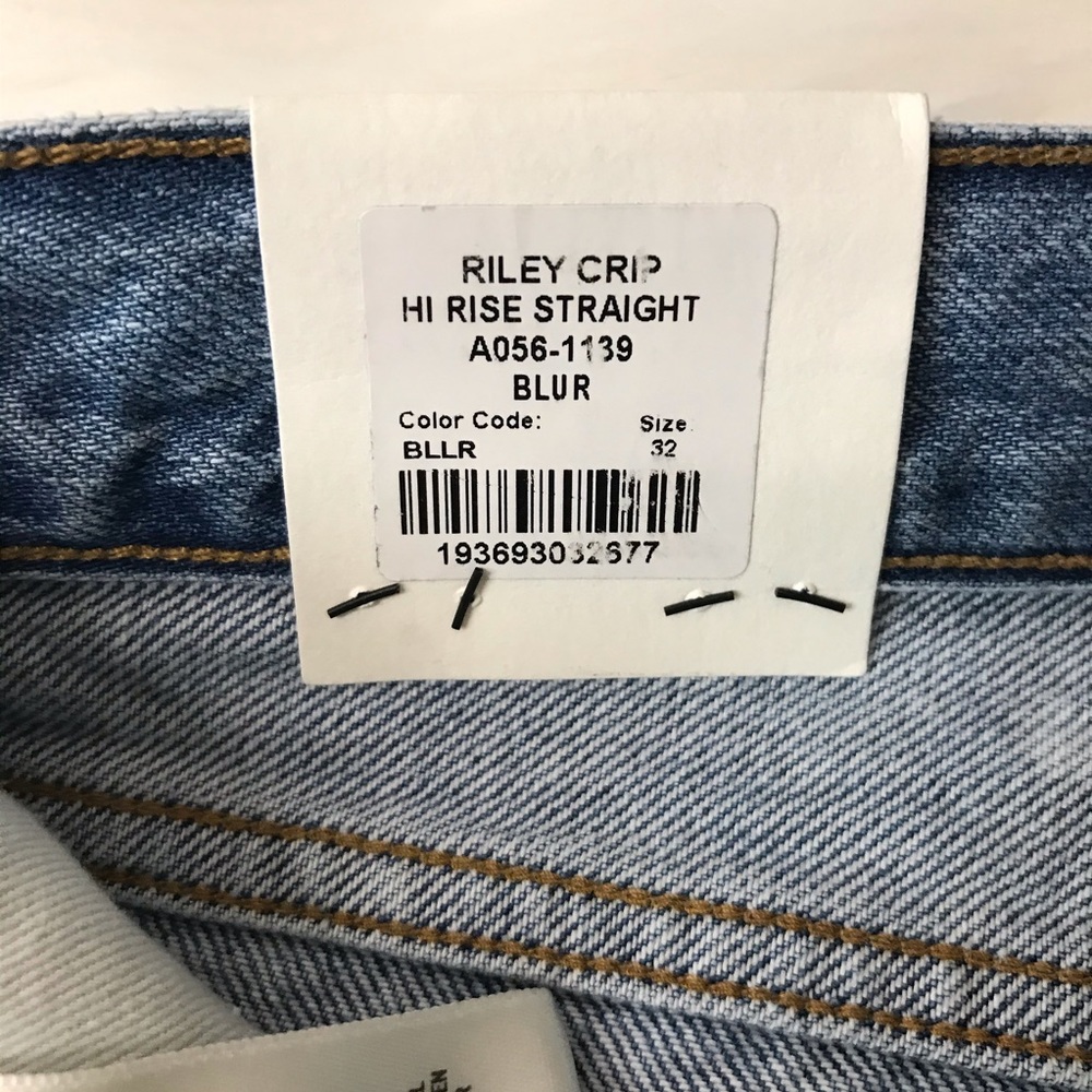 🥂SOLD AGOLDE Riley High Rise Crop Jeans in BLUR - Picture 10 of 16